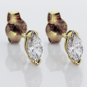14K Yellow Gold 0.30cttw Diamond Earrings
