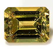 0.53 ct Golden Yellow Emerald Cut Yellow Sapphire