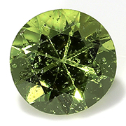 0.38 ct Green Round Sapphire
