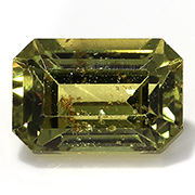 0.85 ct Yellowish Green Emerald Cut Sapphire