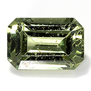0.92 ct Olive Green Emerald Cut Sapphire
