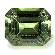 0.60 ct Fine Green Emerald Cut Sapphire