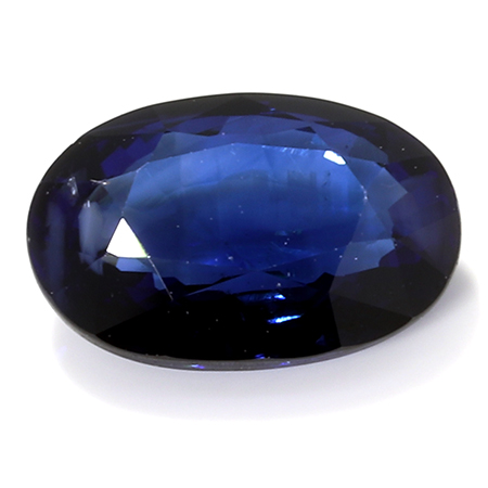 1.02 ct Oval Blue Sapphire : Darkish Blue