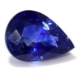 1.02 ct Pear Shape Blue Sapphire : Royal Blue