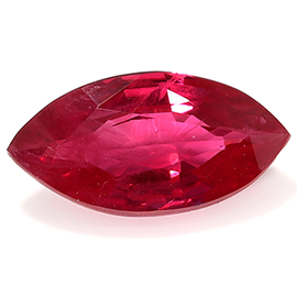 1.31 ct Marquise Ruby : Fiery Red