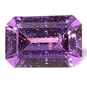 0.56 ct Purple Emerald Cut Pink Sapphire