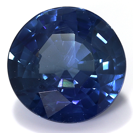 0.99 ct Round Blue Sapphire : Fine Blue
