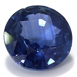 0.96 ct Round Blue Sapphire : Rich Blue