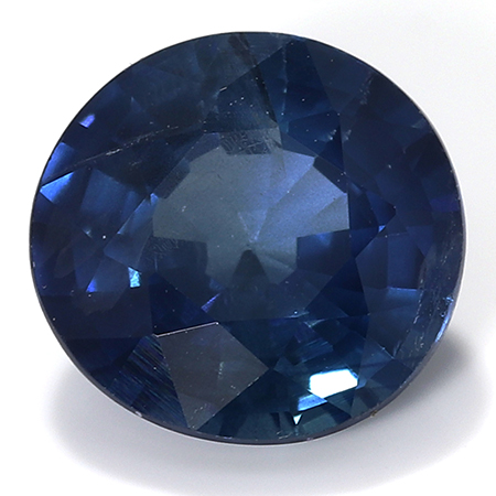 1.03 ct Round Blue Sapphire : Fine Blue