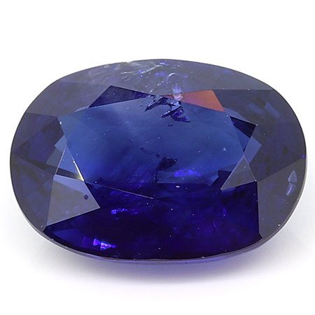 1.38 ct Oval Blue Sapphire : Rich Blue