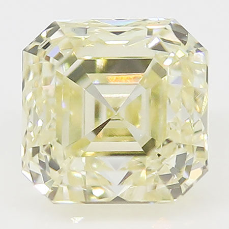 0.24 ct Asscher Cut Diamond : Fancy Yellow / VS1