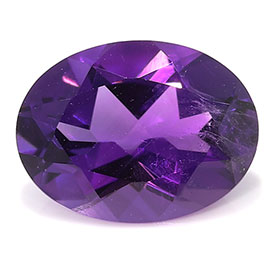 1.12 ct Oval Amethyst : Purple
