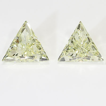 1.08 ct Trillion Diamond : Fancy Yellow / SI1