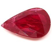5.28 ct Red Pear Shape Ruby