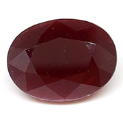 5.87 ct Deep Red Oval Ruby