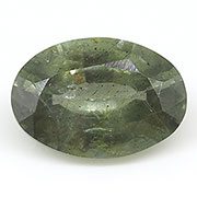 0.65 ct Olive Green Oval Green Sapphire