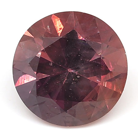 0.60 ct Round Pink Sapphire : Deep Darkish Pink