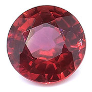 0.79 ct Fiery Red Round Ruby