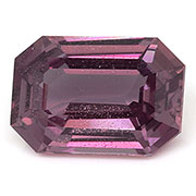 0.94 ct Fine Purple Pink Emerald Cut Pink Sapphire