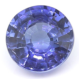 0.44 ct Round Blue Sapphire : Blue