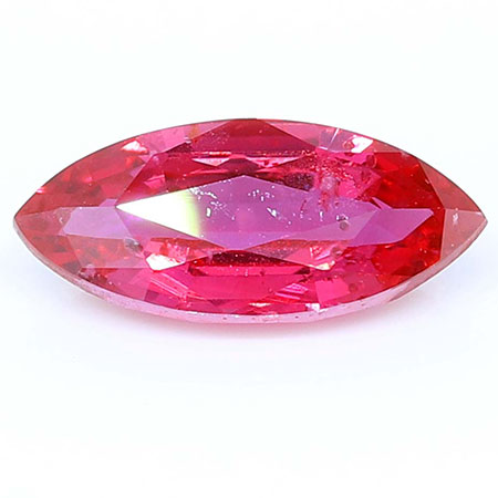 0.81 ct Marquise Ruby : Fiery Red