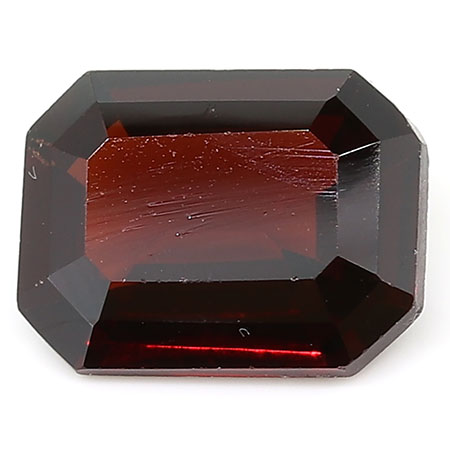 1.69 ct Emerald Cut Garnet : Reddish Brown