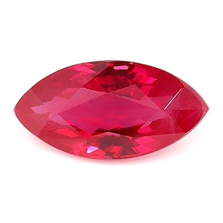 0.82 ct Marquise Ruby : Rich Red