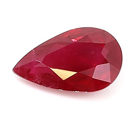1.02 ct Pear Shape Ruby : Pigeon Blood Red