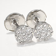 18K White Gold Fashion 0.85cttw Diamond Earrings