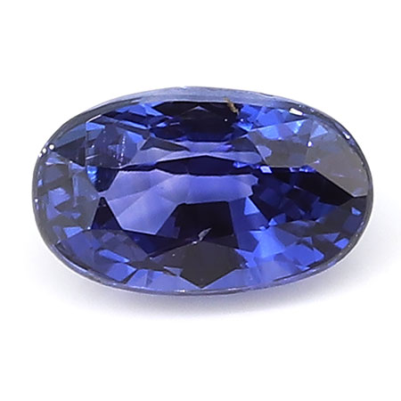 0.73 ct Oval Blue Sapphire : Violet Blue