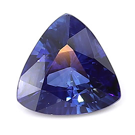 0.38 ct Trillion Blue Sapphire : Fine Blue