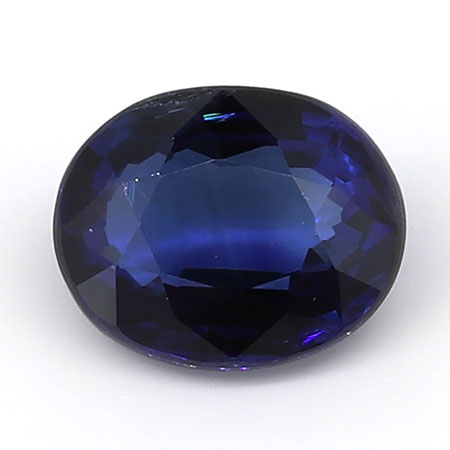 1.01 ct Oval Blue Sapphire : Rich Blue