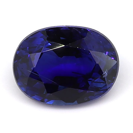 0.94 ct Oval Blue Sapphire : Rich Royal Blue