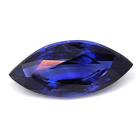 0.93 ct Marquise Blue Sapphire : Rich Blue