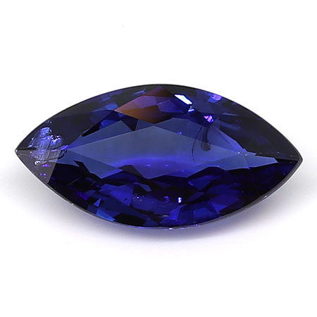 1.04 ct Marquise Blue Sapphire : Rich Royal Blue