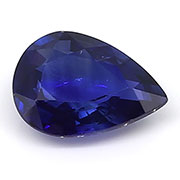 0.76 ct Rich Royal Blue Pear Shape Blue Sapphire