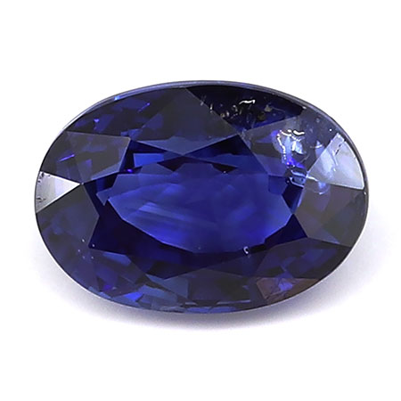 1.08 ct Oval Blue Sapphire : Rich Royal Blue