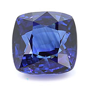 0.97 ct Royal Blue Cushion Cut Blue Sapphire