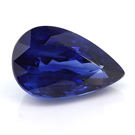 1.86 ct Pear Shape Blue Sapphire : Royal Blue