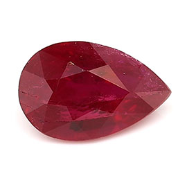 0.51 ct Pear Shape Ruby : Pigeon Blood Red