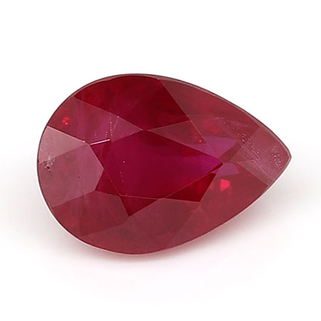 0.54 ct Pear Shape Ruby : Pigeon Blood Red