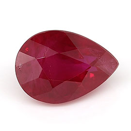 0.54 ct Pear Shape Ruby : Pigeon Blood Red