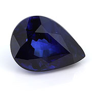 1.92 ct Rich Royal Blue Pear Shape Blue Sapphire
