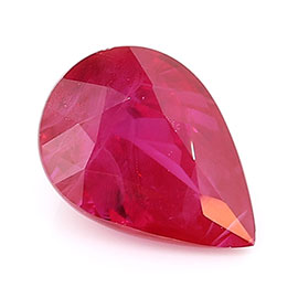 1.03 ct Pear Shape Ruby : Pigeon Blood Red