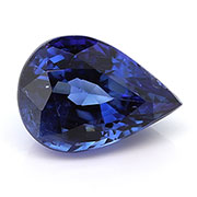 0.99 ct Royal Blue Pear Shape Blue Sapphire