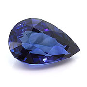 1.09 ct Royal Blue Pear Shape Blue Sapphire
