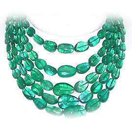 Drop Necklace : 967.00 cttw Emeralds