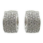 18K White Gold 1.60cttw Diamond Earrings