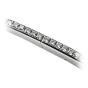 18K White Gold Tennis Bracelet : 1.50 cttw Diamonds