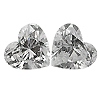 Matching Heart Shape Diamond Pair